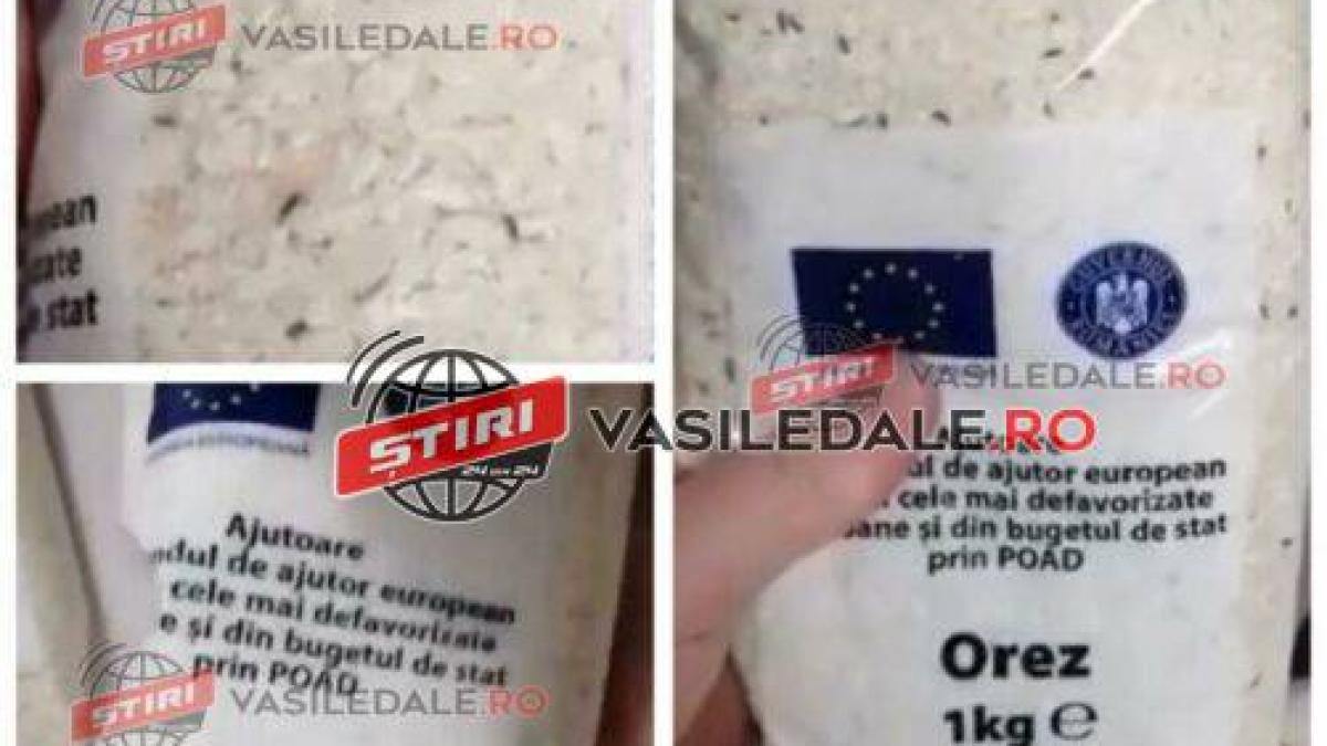 Revoltător! Orez cu insecte, în pachetele cu alimente pentru persoanele defavorizate
