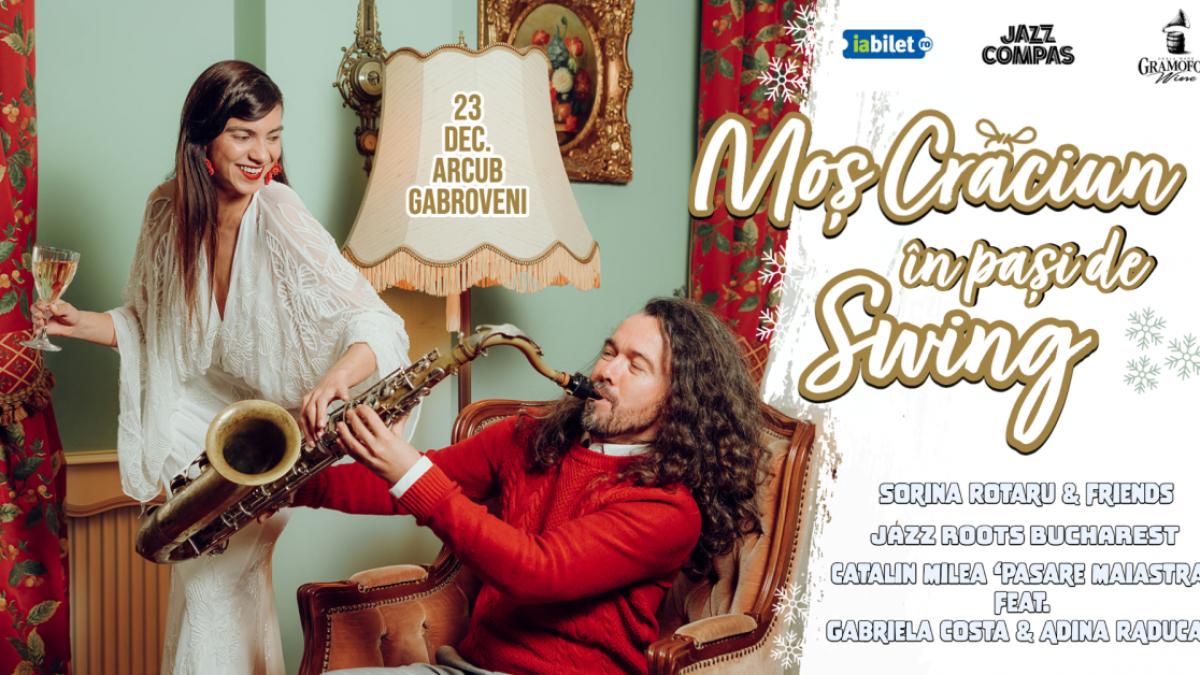 Moș Crăciun în pași de SWING pe scena ARCUB – Hanul Gabroveni