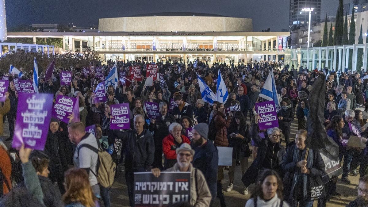 Marș contra lui Netanyahu la Tel Aviv