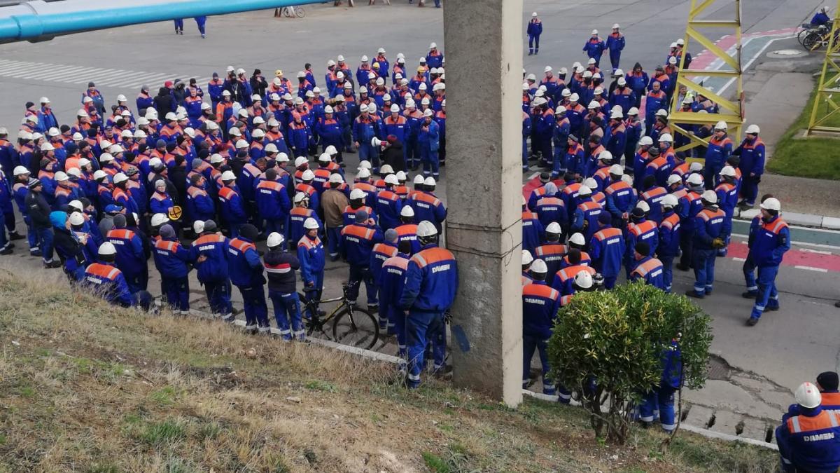 Continuă protestul la Șantierul Naval Mangalia: Angajații cer creșteri salariale