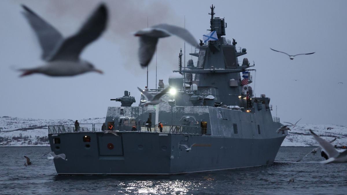 Fregata "Amiral Gorskov" a efectuat exerciții în Marea Norvegiei