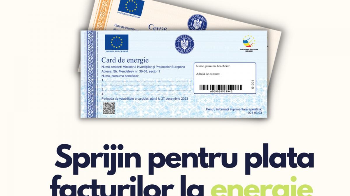 Tot ce trebuie să știi despre cardurile de energie: Beneficiari, sumele alocate, acte necesare. Cum se intră în posesia acestora