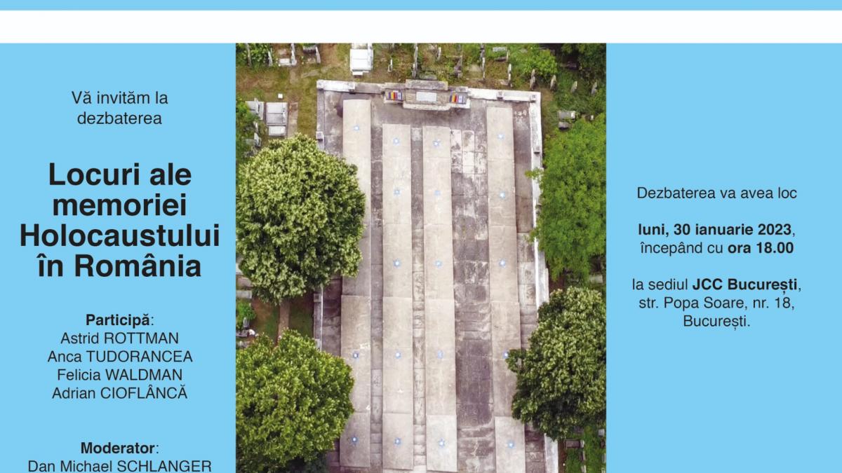 „Locuri ale memoriei Holocaustului din România” – eveniment organizat de Asociația Semper Culturalia în parteneriat cu Institutul Cultural Român