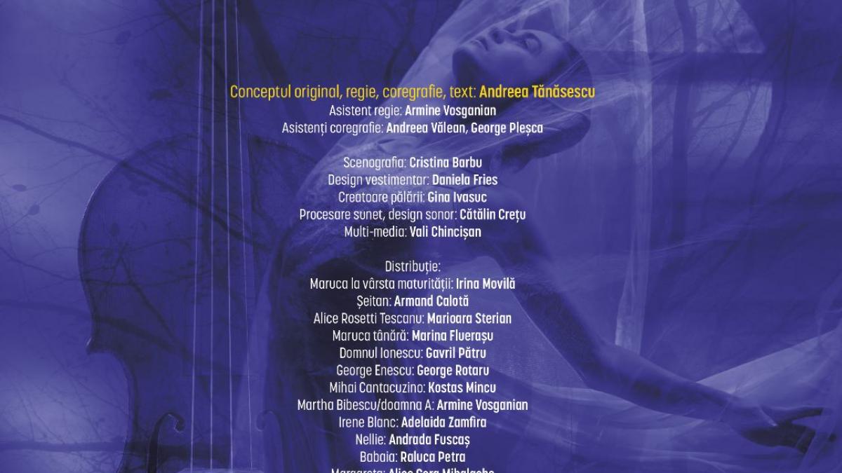 „Jurnalul unei iubiri”, premieră de teatru-dans-multimedia pe scena Operei Naționale București