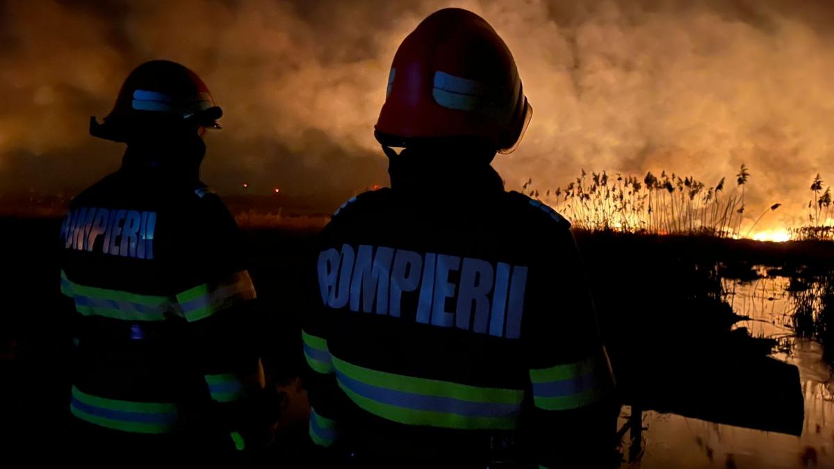 Val de incendii de vegetație uscată în județul Buzău