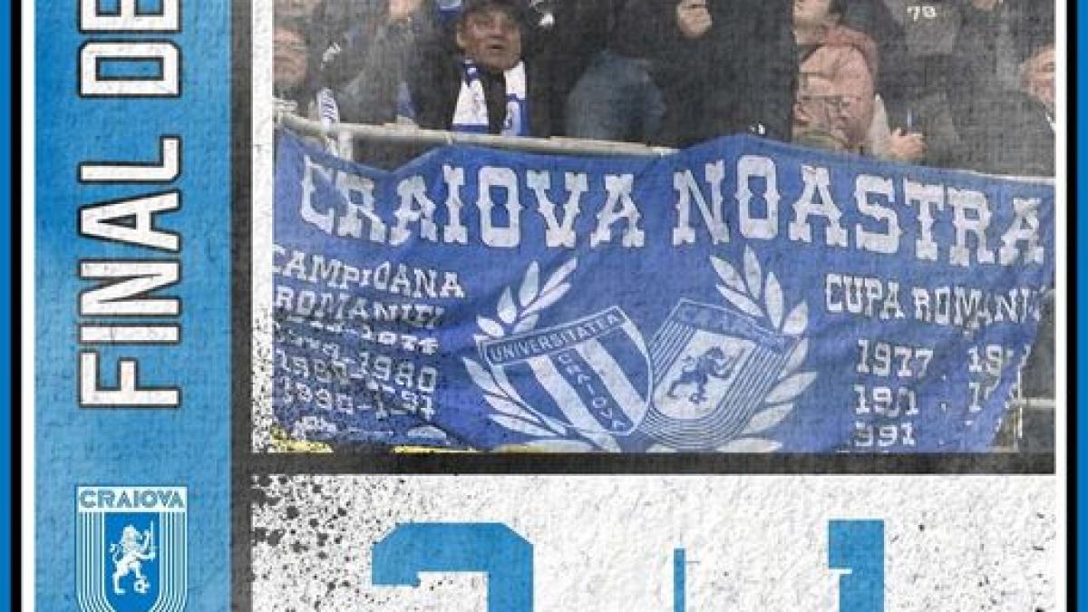 Superliga: Victorie pentru Universitatea Craiova 