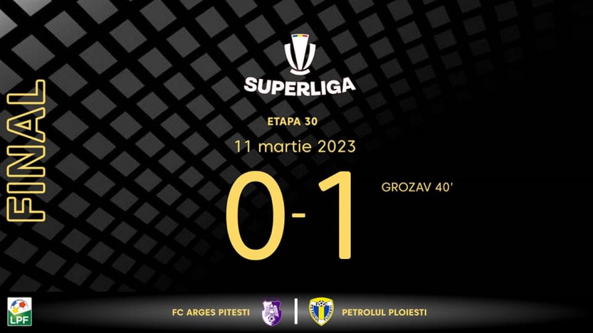 Petrolul învinge la Pitești și obține trei puncte importante pentru ierarhia din play-out