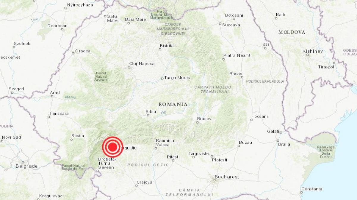 Cutremur cu magnitudinea 4,9 produs luni după-amiază în județul Gorj