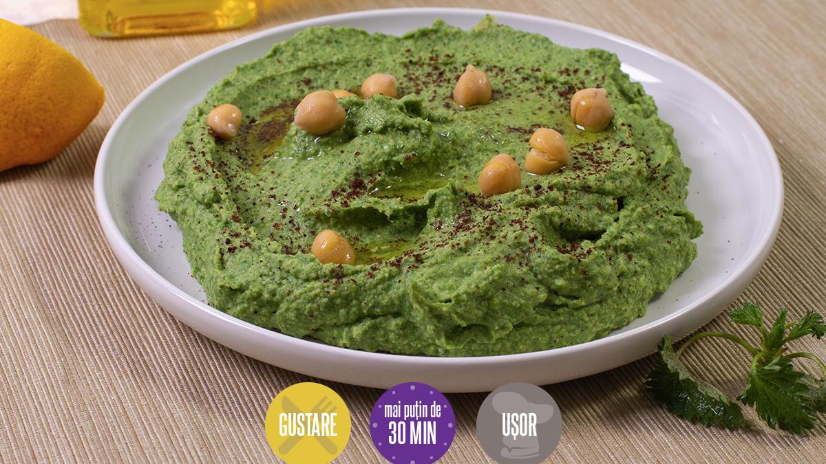 Cum vă place? Rețetă de post: Humus cu urzici