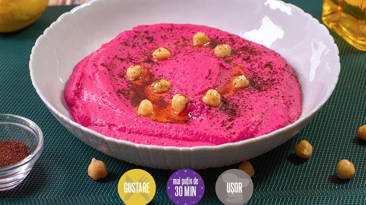 Cum vă place? Rețetă de post: Humus cu sfeclă roșie