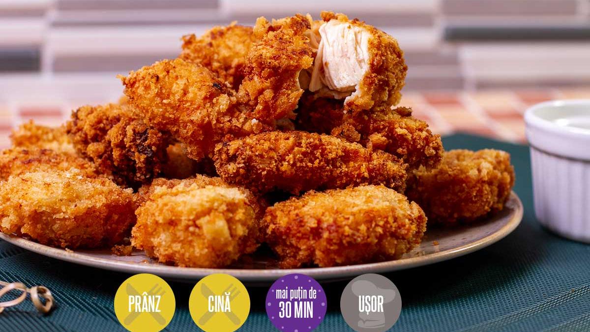 Rețeta zilei: Nuggets de pui