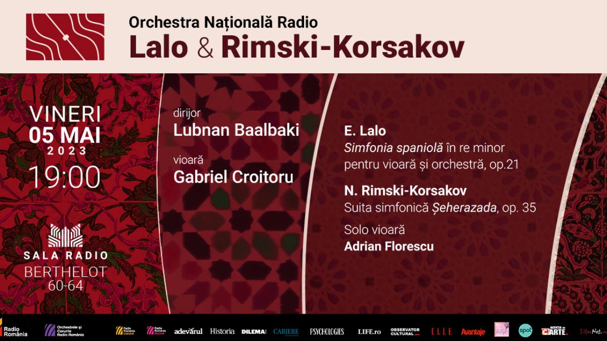 Itinerariu muzical la Sala Radio:  de la ritmurile hispanice din Simfonia spaniolă, la sonoritățile orientale din Șeherazada