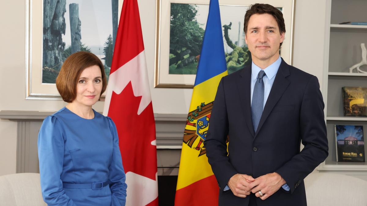 Maia Sandu, întîlnire importantă cu premierul canadian, Justin Trudeau, la Otawa