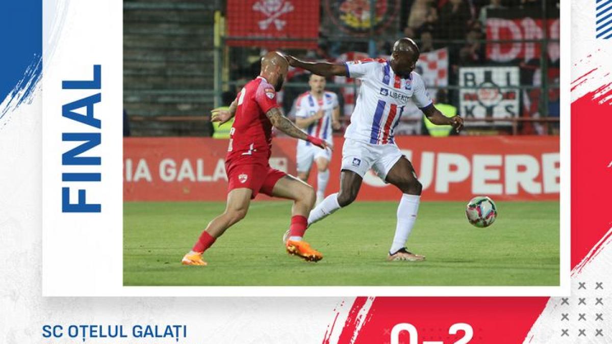 Învinsă de Dinamo pe teren propriu, Oțelul Galați ratează ocazia de a promova direct în Liga 1