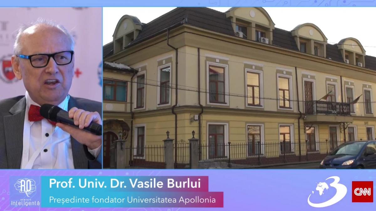 Dr.Vasile Burlui, Universitatea Apollonia: "Iașul este într-o zonă defavorizată dar niciodată nu a dus lipsă de minți luminate"