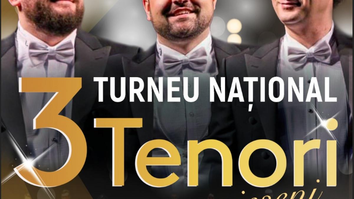 Turneul Național Trei Tenori la Sala Radio din București pe 26 iunie