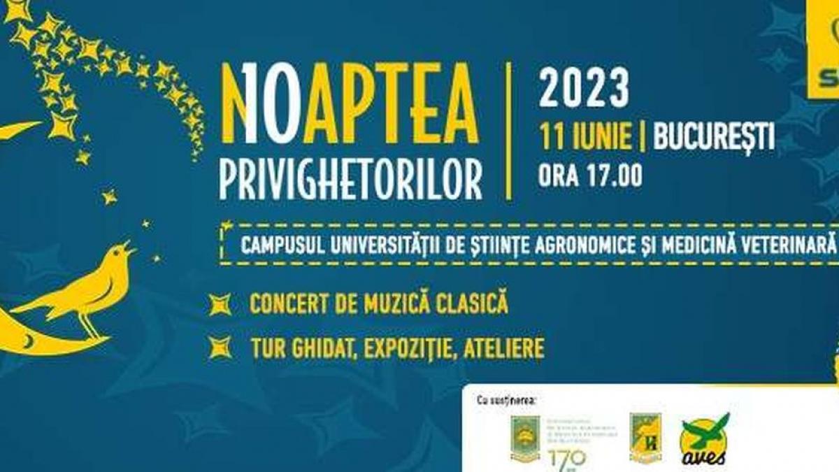 "Noaptea Privighetorilor" la Bucureşti - Tururi ghidate, recital de muzică, ateliere educative şi expoziţie foto