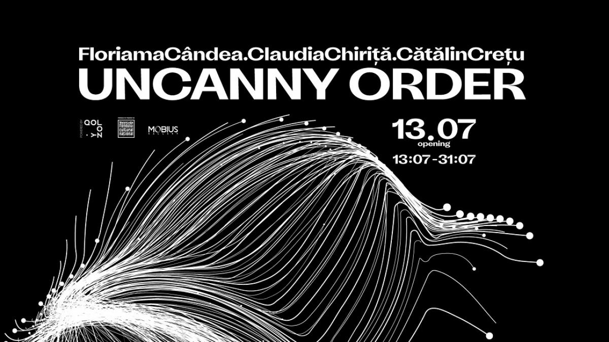 Uncanny Order - despre concepte și aplicații ale teoriei haosului la punctul de întâlnire al artei cu știința. Instalația poate fi văzută între 14 și 31 iulie, la galeria MOBIUS din București