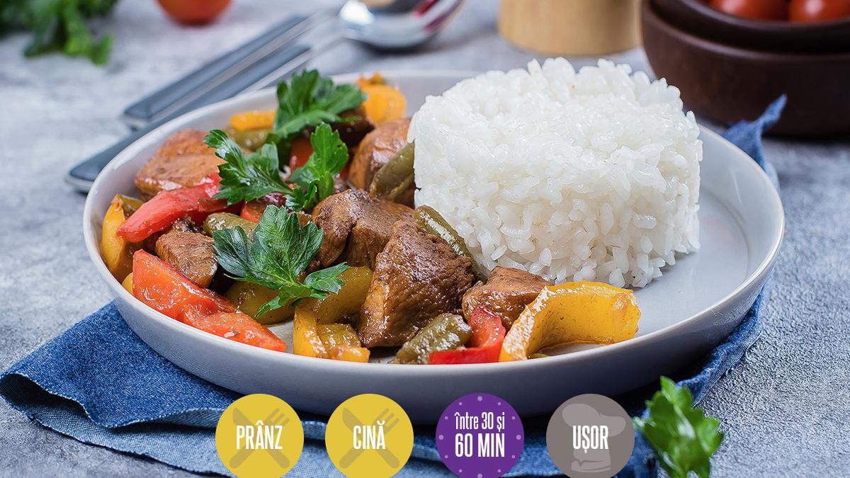 Piept de pui cu legume