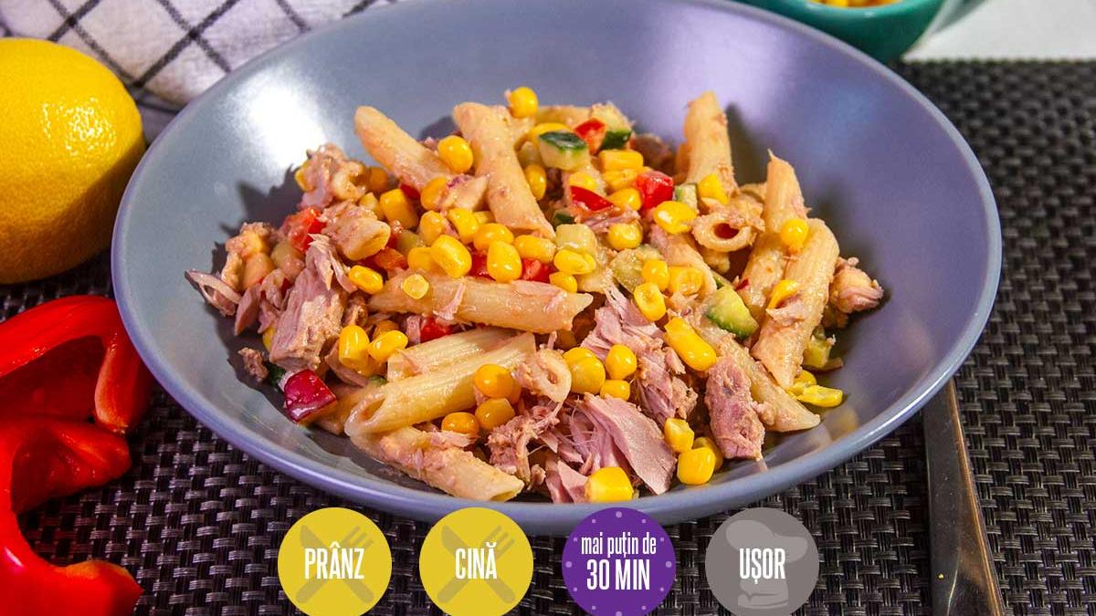 Salată de paste cu ton