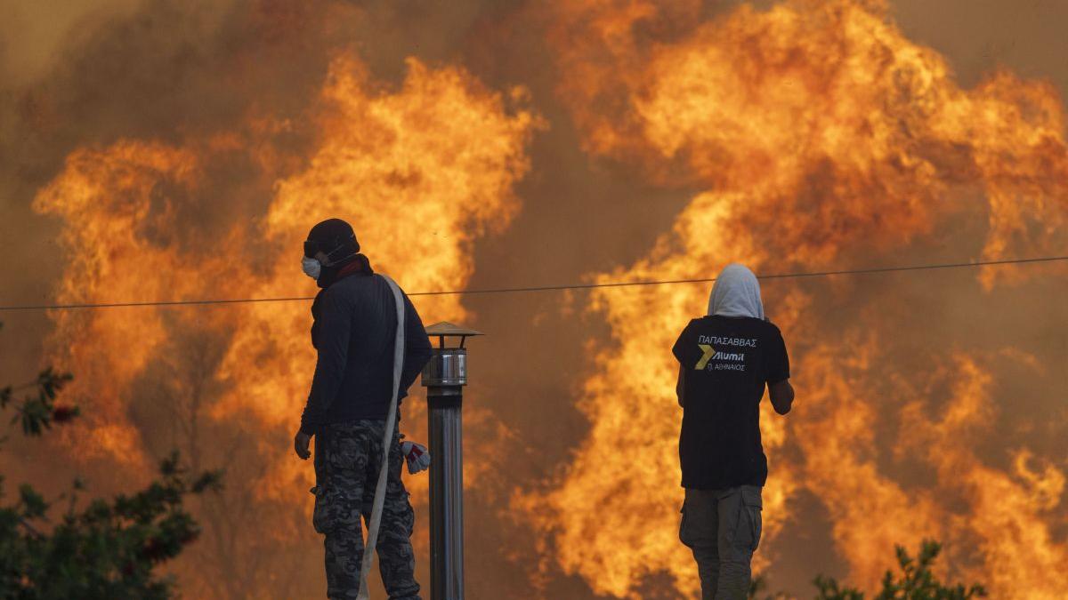 Cele mai multe incendii din Grecia au fost declanșate „de mâna omului”