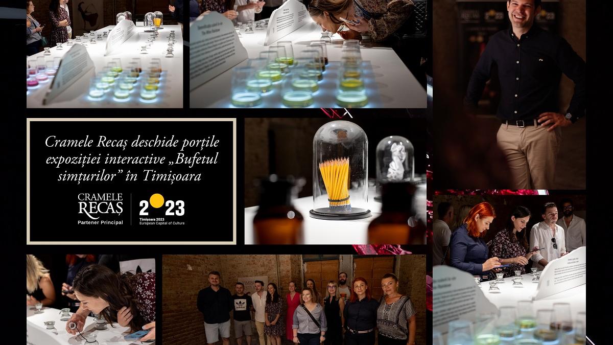 Cramele Recaș deschide porțile expoziției interactive „Bufetul simțurilor” în Timișoara