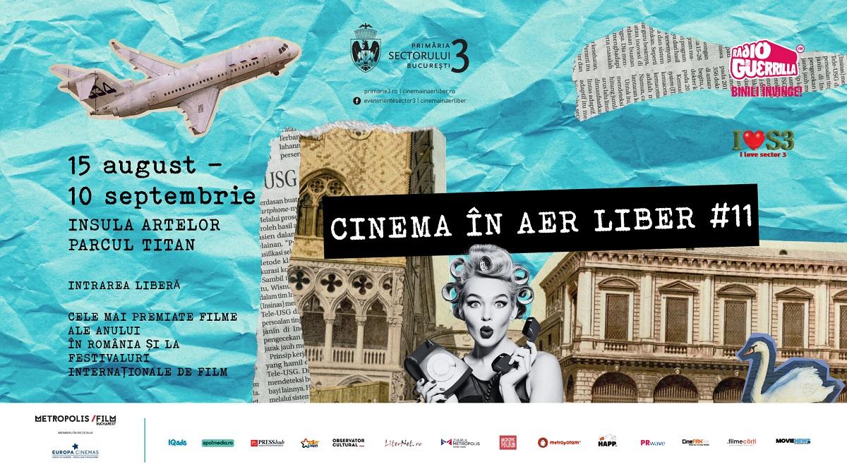 Filme nominalizate la Oscar, în prima săptămână de  Cinema în aer liber, pe Insula Artelor din Parcul Titan