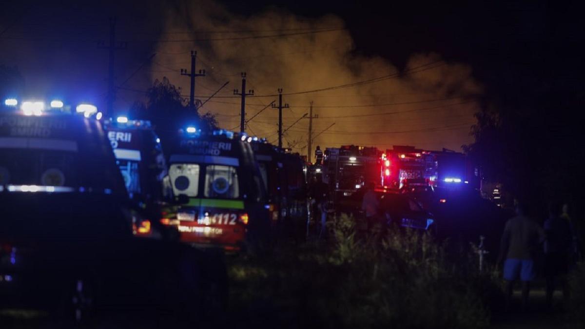 UPDATE Explozie puternică la o stație GPL din Crevedia. A fost activat Planul Roșu de intervenție
