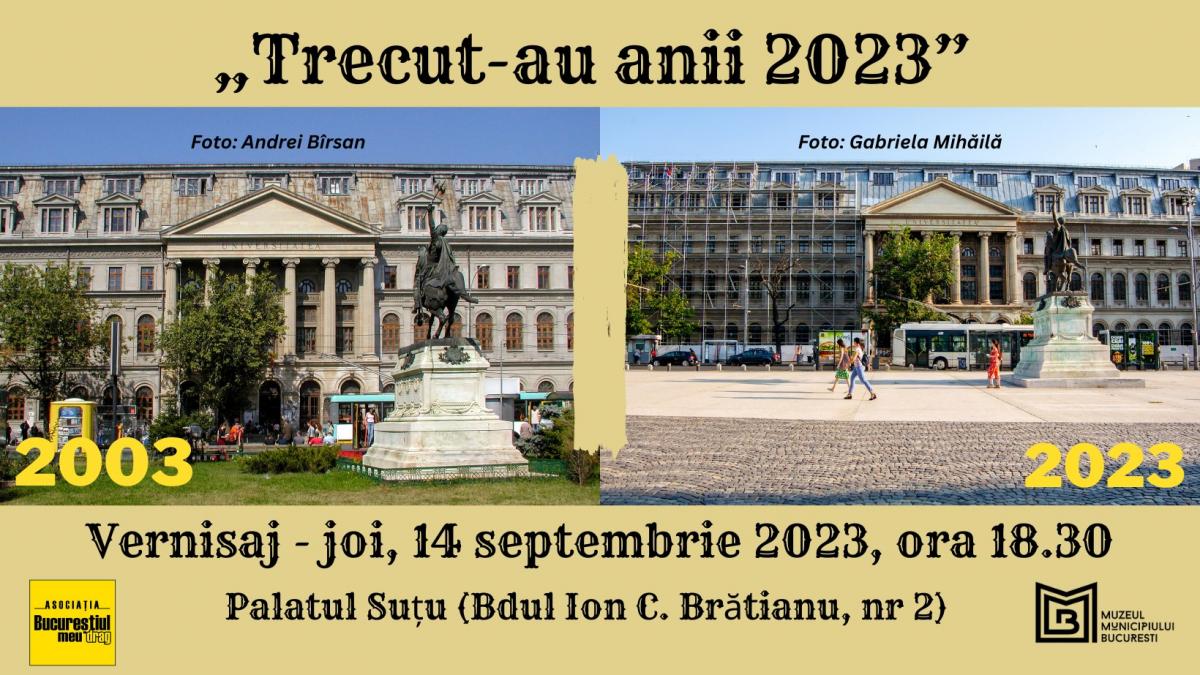 Transformările Bucureștiului din ultimii 20 de ani, reflectate într-o expoziție outdoor la Palatul Suțu. „Trecut-au anii 2023”, cu fotografiile lui Andrei Bîrsan