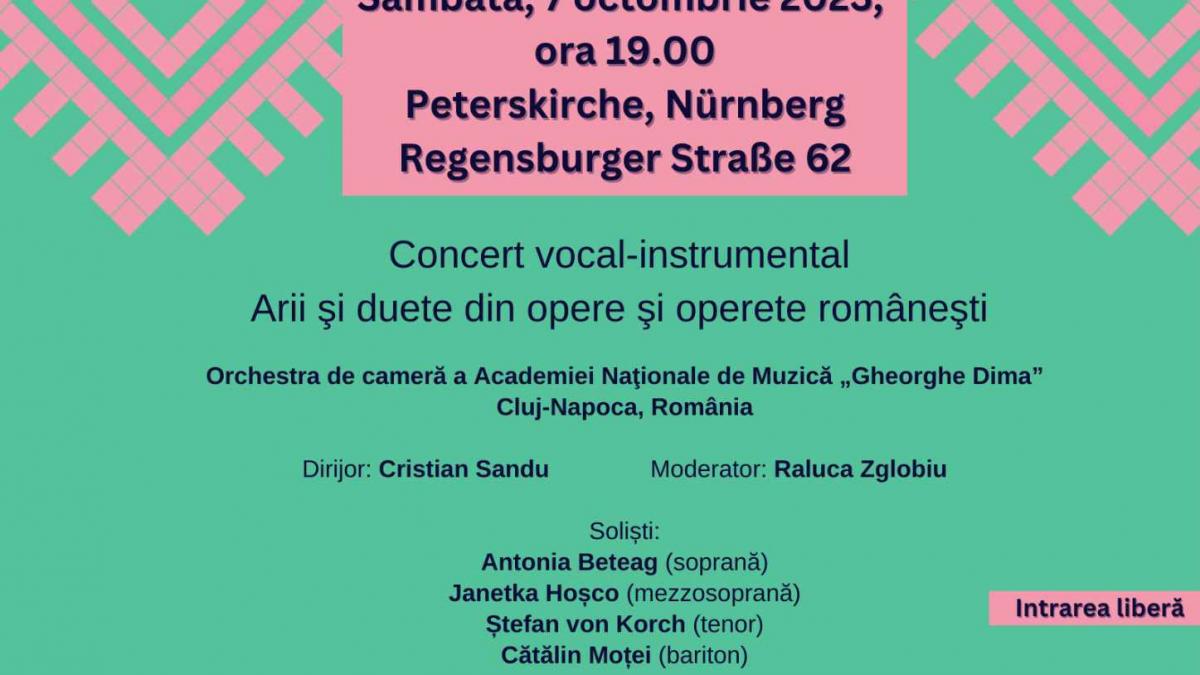 Emoţie, trăire şi simţire românească, cu tenorul Ștefan von Korch, la Nurenberg în concertul DOR