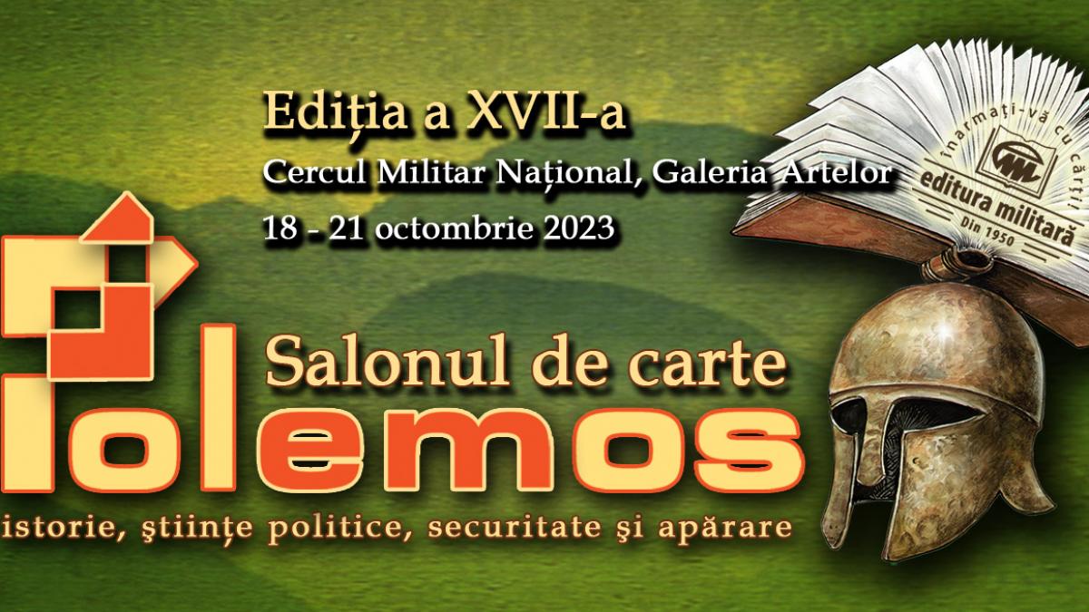 Pe 18 octombrie 2023 se deschide Salonul de carte „Polemos”