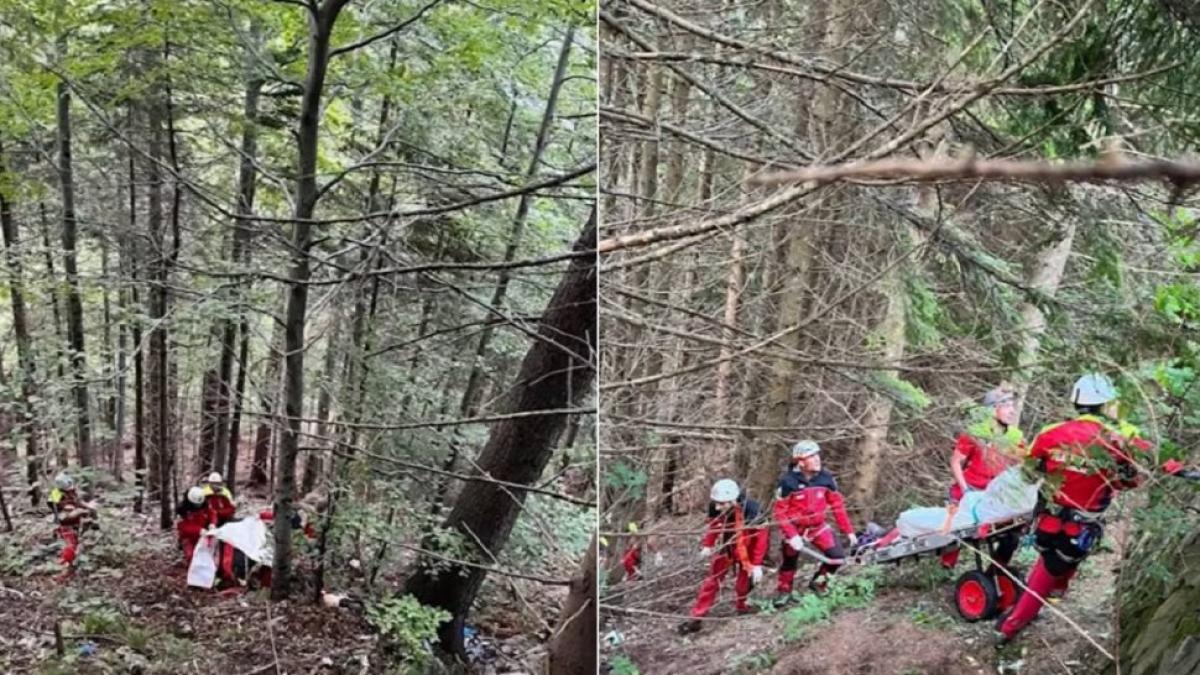 Un bărbat s-a dezechilibrat și a căzut într-o râpă din apropierea Peșterii Românești