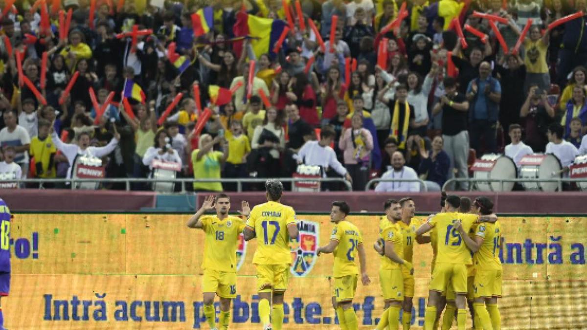 România învinge Andorra și trece pe prima poziție în preliminariile EURO 2024