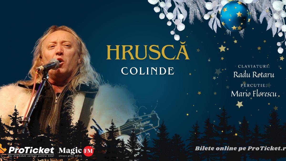 ŞTEFAN HRUŞCĂ va susţine câte două concerte de colinde la TIMIŞOARA şi IAŞI în această iarnă 