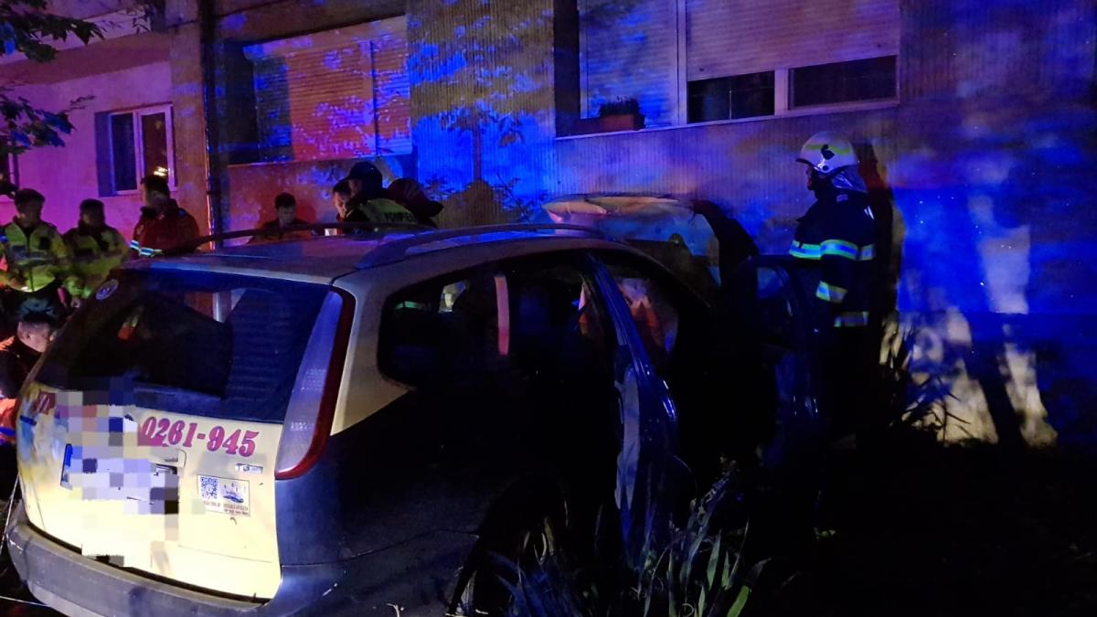 furat taxi intrat bloc murit accident satu mare