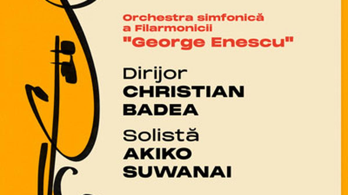 Maestrul Christian Badea şi violonista Akiko Suwanai: artişti de prestigiu la Filarmonica "George Enescu"
