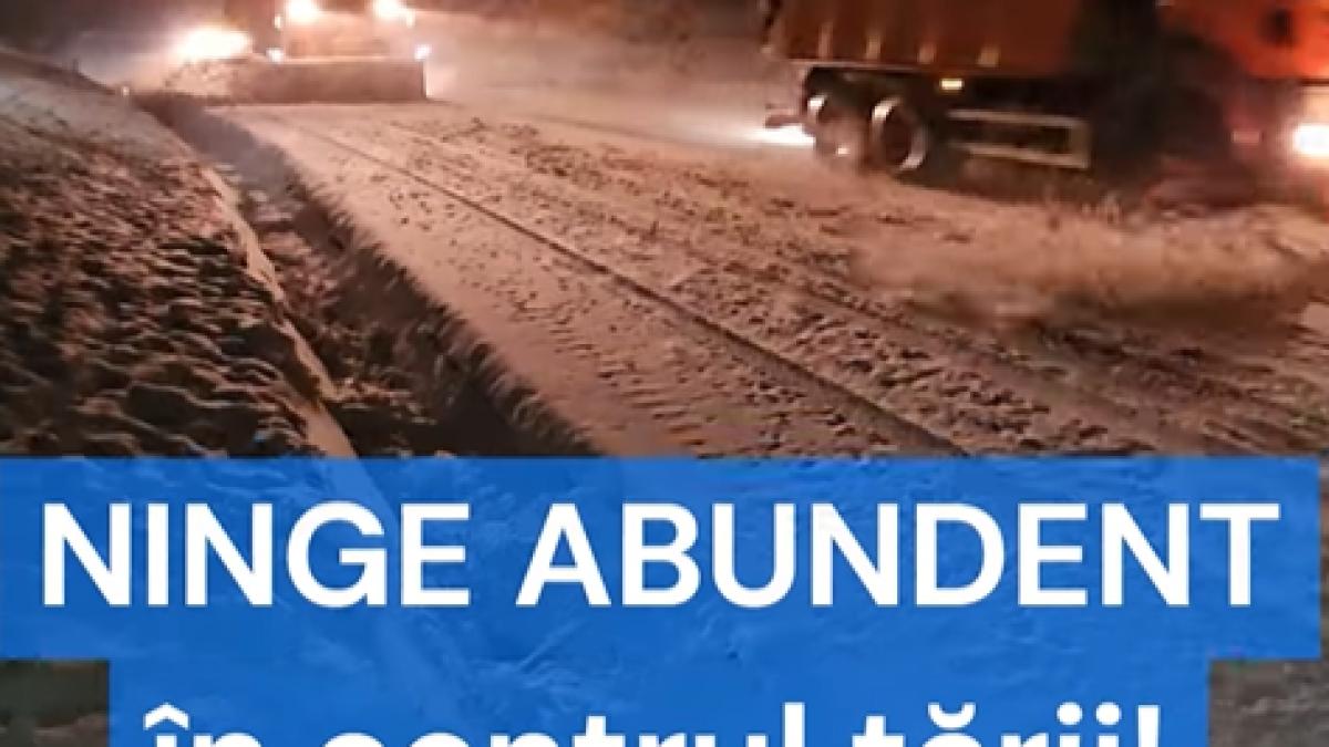 Ninge abundent în zonele montane din centrul țării. În județul Constanța este Cod portocaliu de inundații 