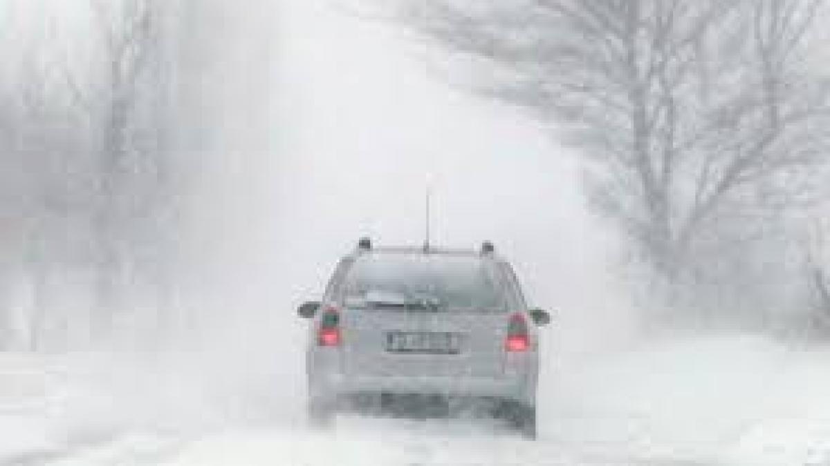Atenție șoferi! Polei și ceață pe DN 75, în județul Bihor