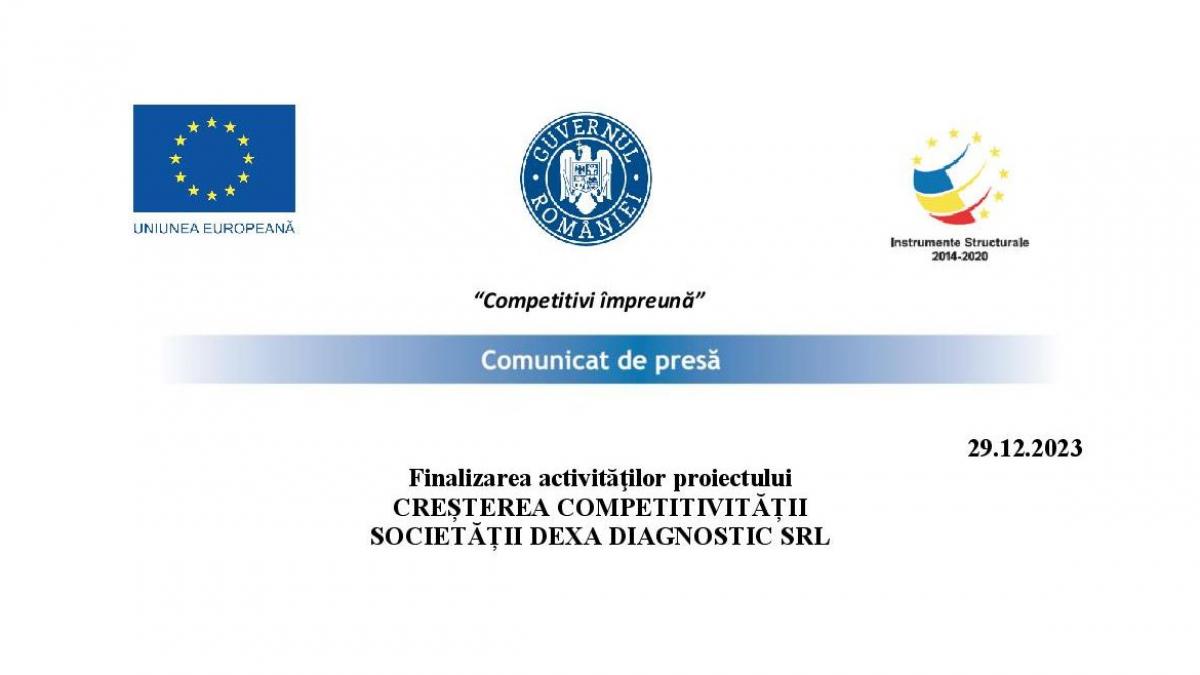 Comunicat de presă