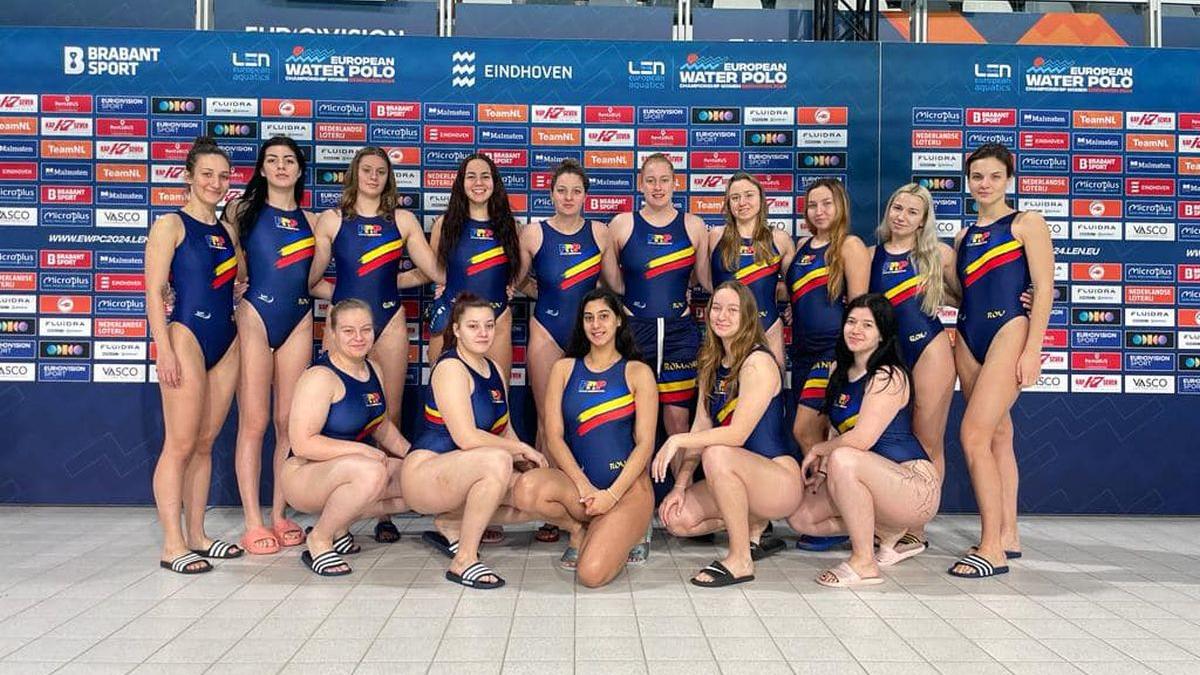 Echipa feminină de Polo pe Apă termină grupa de la Campionatul European pe locul al treilea
