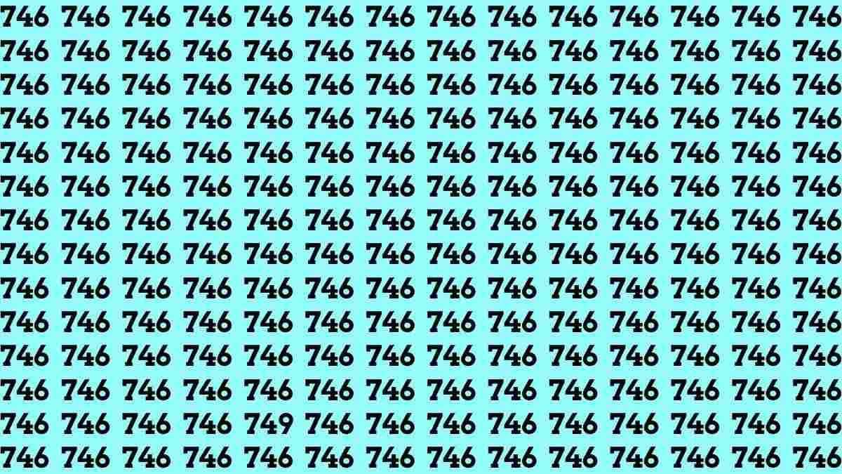 Test IQ. Găsește numărul 749 din imagine în 7 secunde!