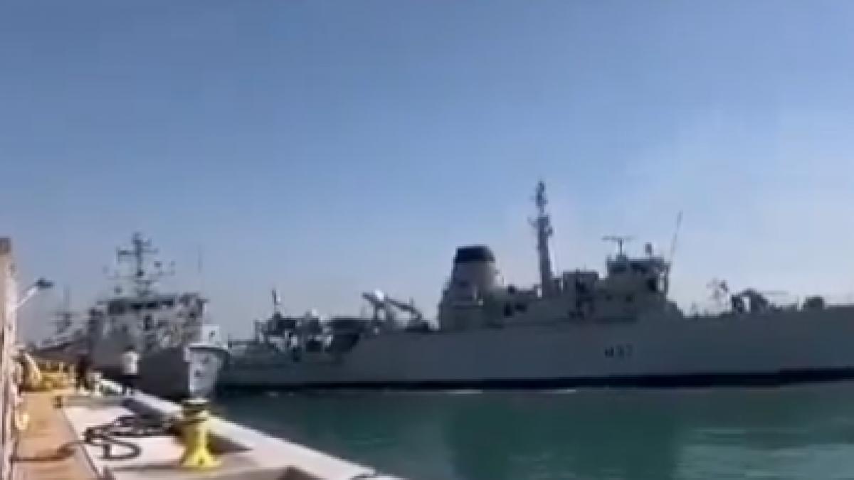 Două nave ale Marinei Regale britanice s-au ciocnit în largul coastelor Bahrainului