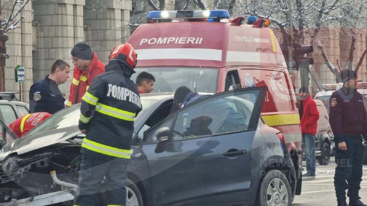 Accident grav în fața Parlamentului!