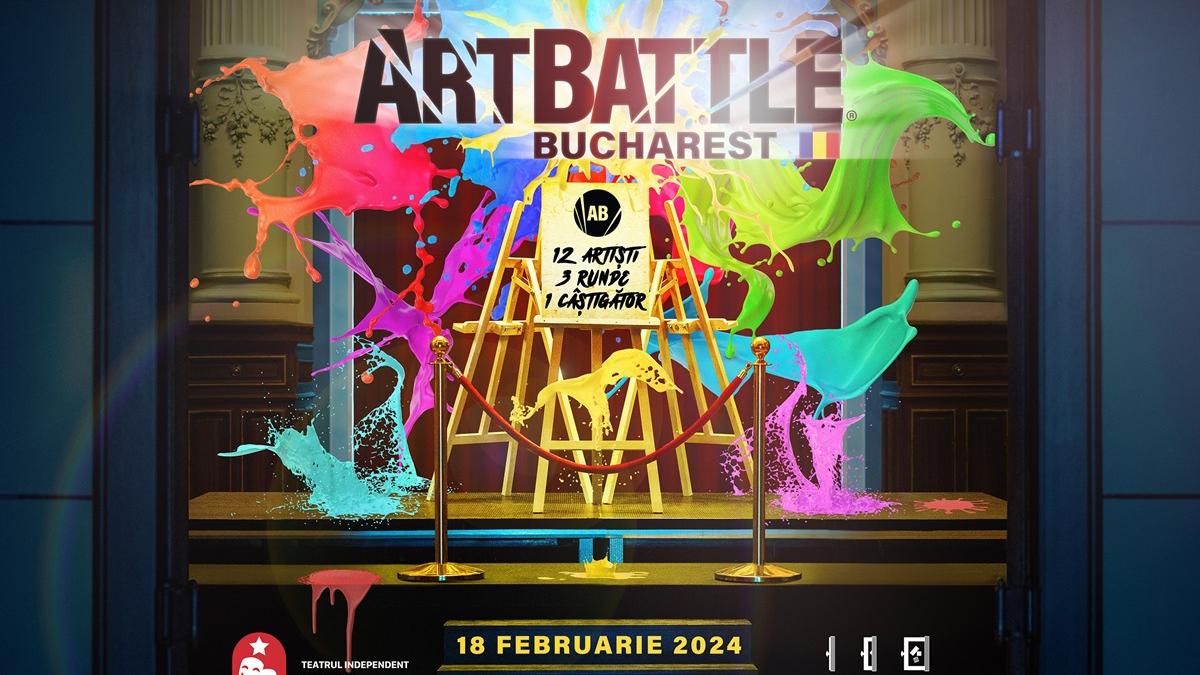 Art Battle Bucharest – competiție de pictură live și performance-uri artistice, pe 18 februarie la Palatul Bragadiru