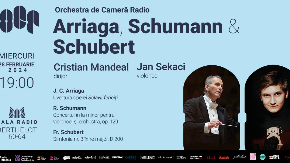 Câștigător al premiului I la Concursul „J. Brahms” – Austria:  violoncelistul JAN SEKACI invitat la Sala Radio