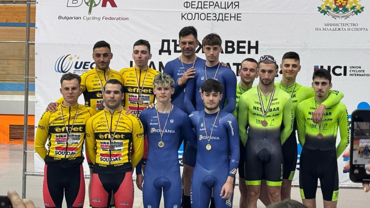 Fostul ministru al Sportului, Eduárd Novák și fiul său, Edmond, medalie de aur la Cupa Bulgariei la ciclism