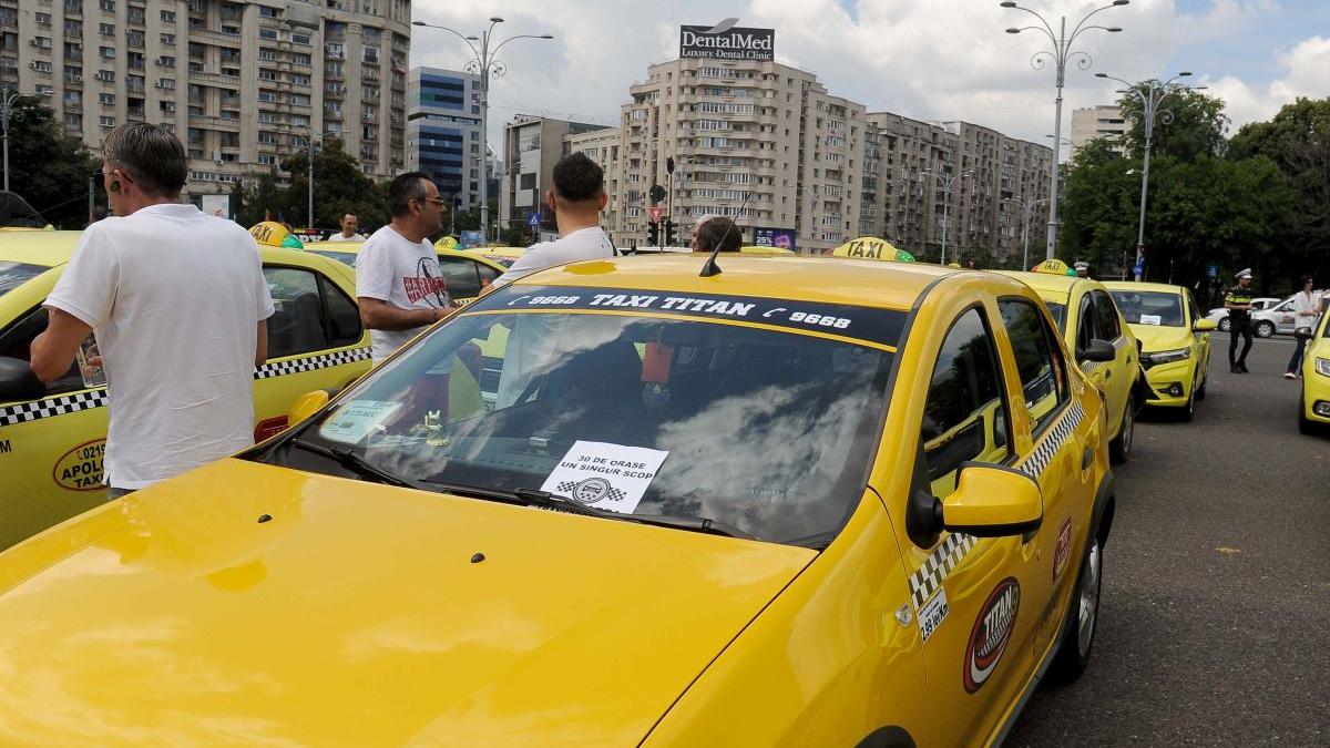 taxi protest piata constitutiei fiscalizarea uber bolt