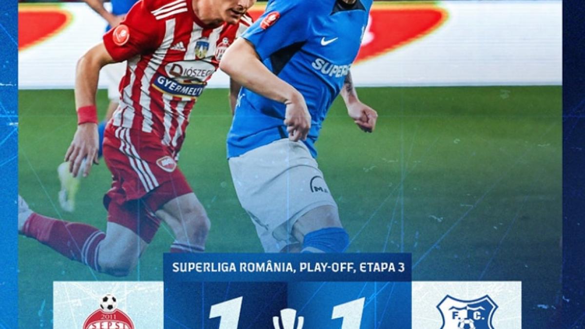 Remiză între Sepsi și Farul Constanța, în deschiderea celei de-a treia etape de play-off