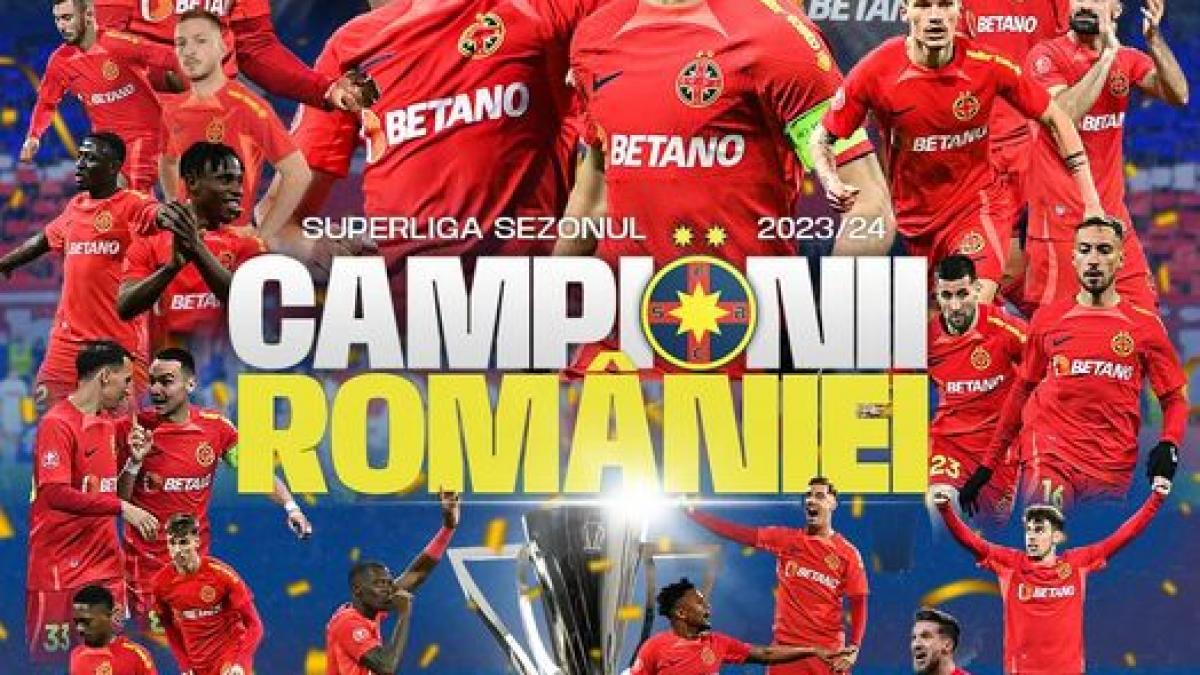 FCSB e noua campioană a României la fotbal masculin 