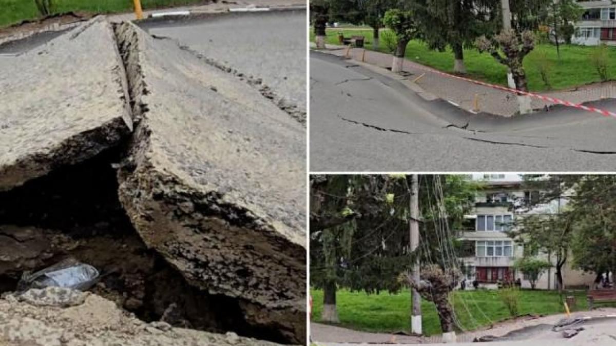 UPDATE Tasarea terenului a stagnat la Slănic Prahova. Drone ale Institutului de Fizică a Pământului monitorizează zona 